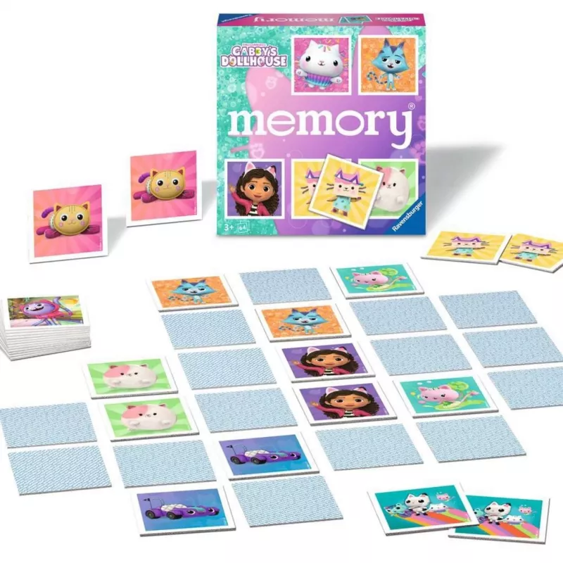memory – Gabby's Dollhouse, hra memory