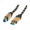 ROLINE Gold - USB kábel - USB Type-A (M) na USB Type-B (M)
