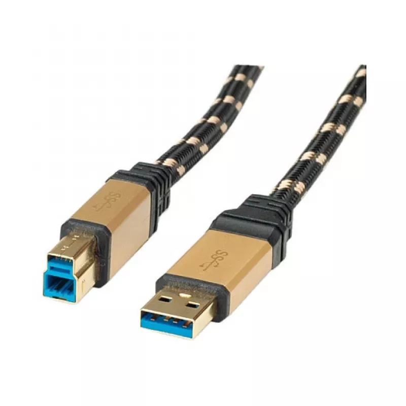 ROLINE Gold - USB kábel - USB Type-A (M) na USB Type-B (M)