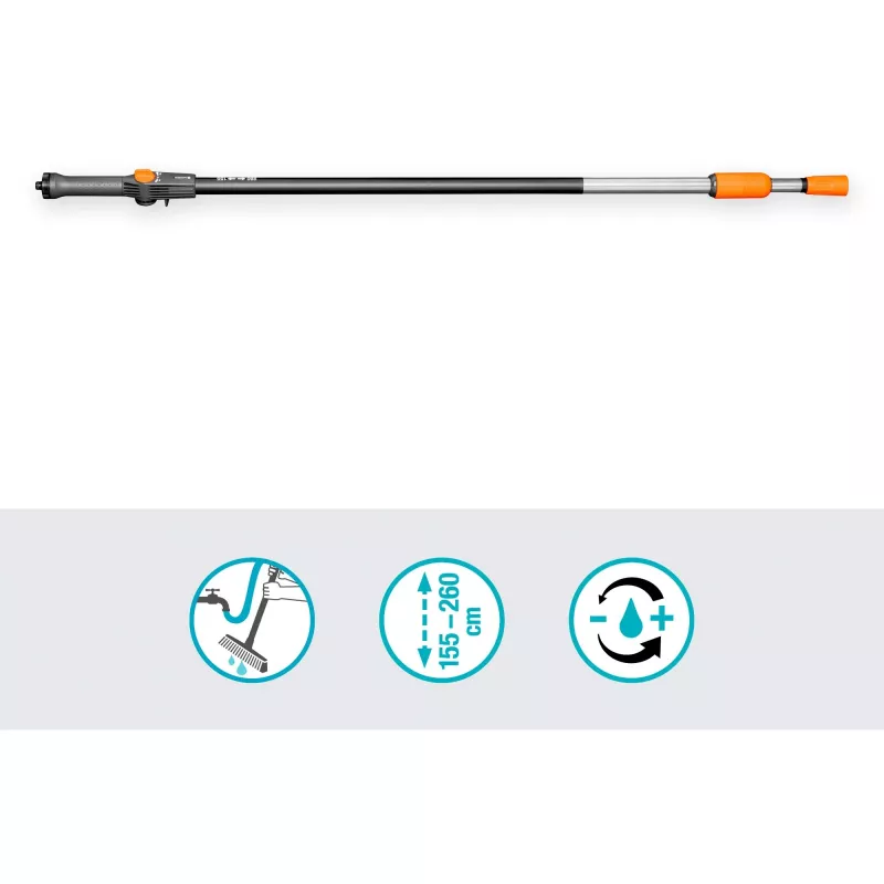 Teleskopická násada Gardena Cleansystem M-XL, 155–260 cm