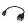 VALUE USB 2.0 kábel, USB 2.0 typ Micro B - typ A BU, OTG 0,15 m (11.99.8311)