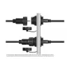 Good Connections priemyselná zástrčka S4 USB 2.0 kábel, USB-A na Mini-USB, 1 m (IC04-U202)