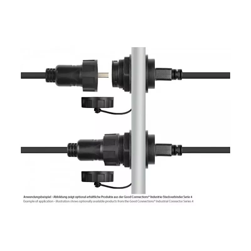 Good Connections priemyselná zástrčka S4 USB 2.0 kábel, USB-A na Mini-USB, 1 m (IC04-U202)