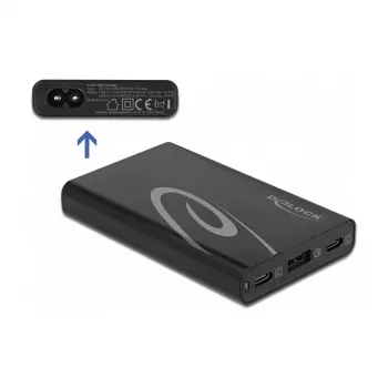 DeLOCK USB nabíjačka 2 x USB Type-C PD 3.0 + 1 x USB Type-A, 60 W