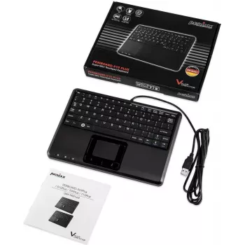 Perixx PERIBOARD-510H Plus klávesnica USB španielska čierna (PERIBOARD-510 H PLUS ES)