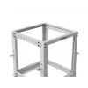 19-palcový otvorený rack LANBERG 12U, nastaviteľná hĺbka 600-1100 mm, sivý