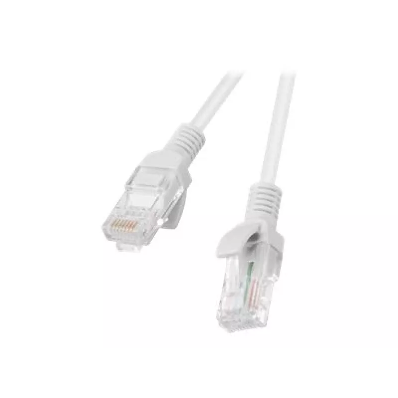 LANBERG Cat5e U/UTP RJ-45 patch kábel PCU5-10CC-1500-S, 15 m, sivý, CCA, 26 AWG, 100 MHz