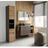 Topeshop S30 ANTRACYT/ARTISAN kúpeľňová skrinka