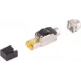 Beznástrojový RJ45 Cat.6A STP sieťový konektor od ShiverPeaks, model 08-51011