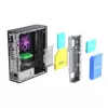 Akyga AK-302-01BL SFF PC skriňa, Micro-ATX / Mini-ITX, USB-C + 2x USB 3.0 + USB 2.0, bez napájacieho zdroja, čierna