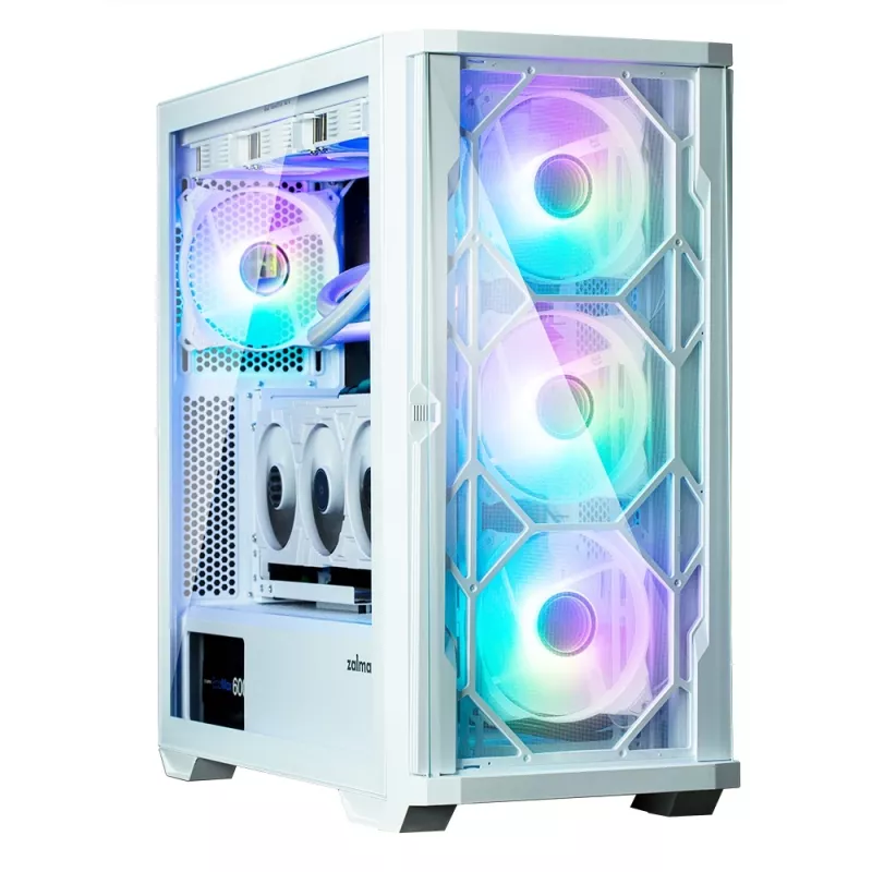 Zalman Z10 DUO ATX ZM-IF120 x4 biela