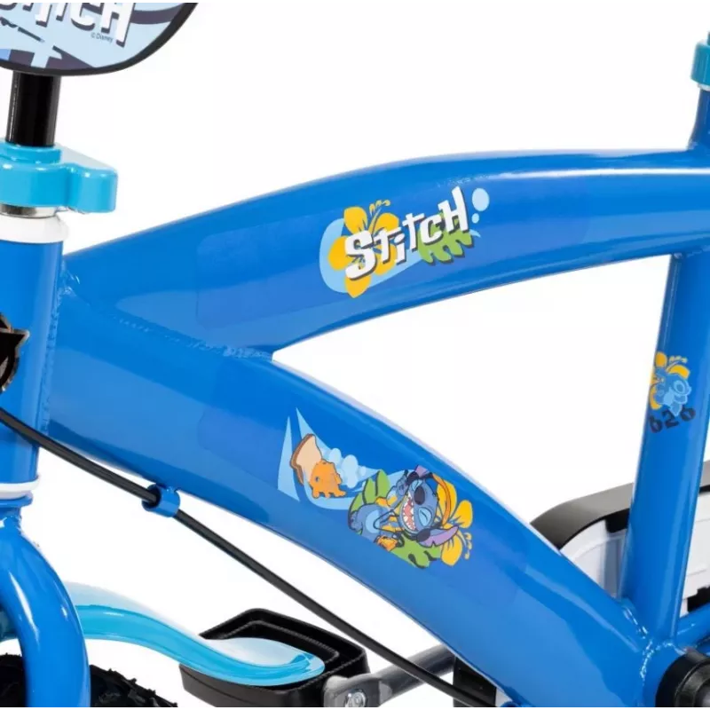 Detský bicykel HUFFY Disney Stitch 16 inch s pomocnými kolieskami, spätná brzda