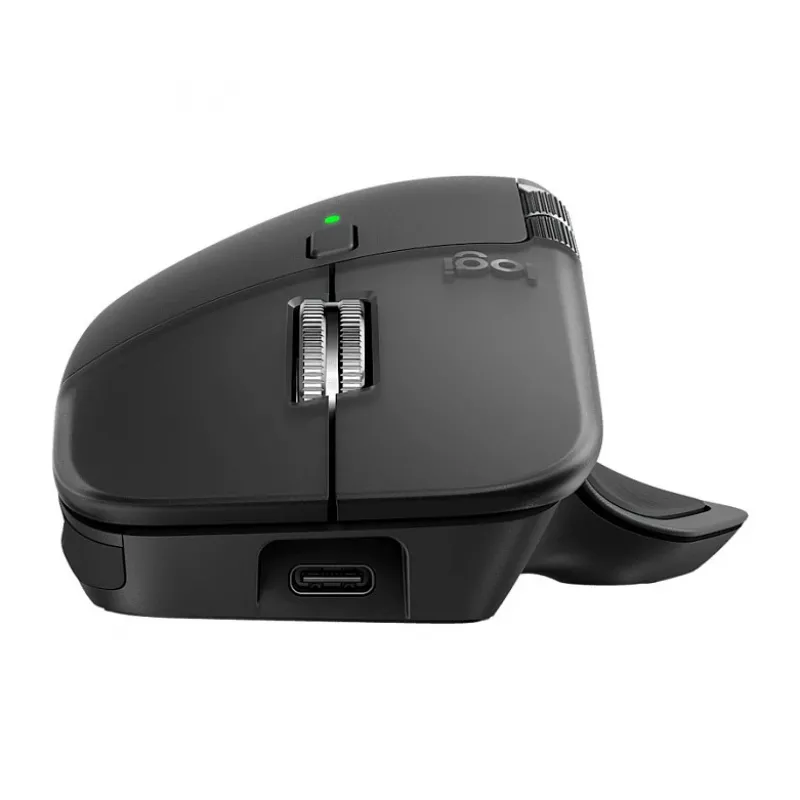 Logitech MX Master 4 – myš – Bluetooth, 2,4 GHz – Graphite