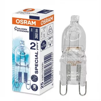 Halogenová žiarovka Ledvance HALOPIN 25 W G9 T13.3 teplá biela, 260 lm, 2000 h, stmievateľná