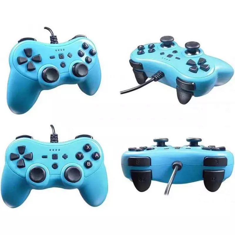 Káblový ovládač SUBSONIC SA5488-1 Neon Blue — pre Nintendo Switch, káblové pripojenie