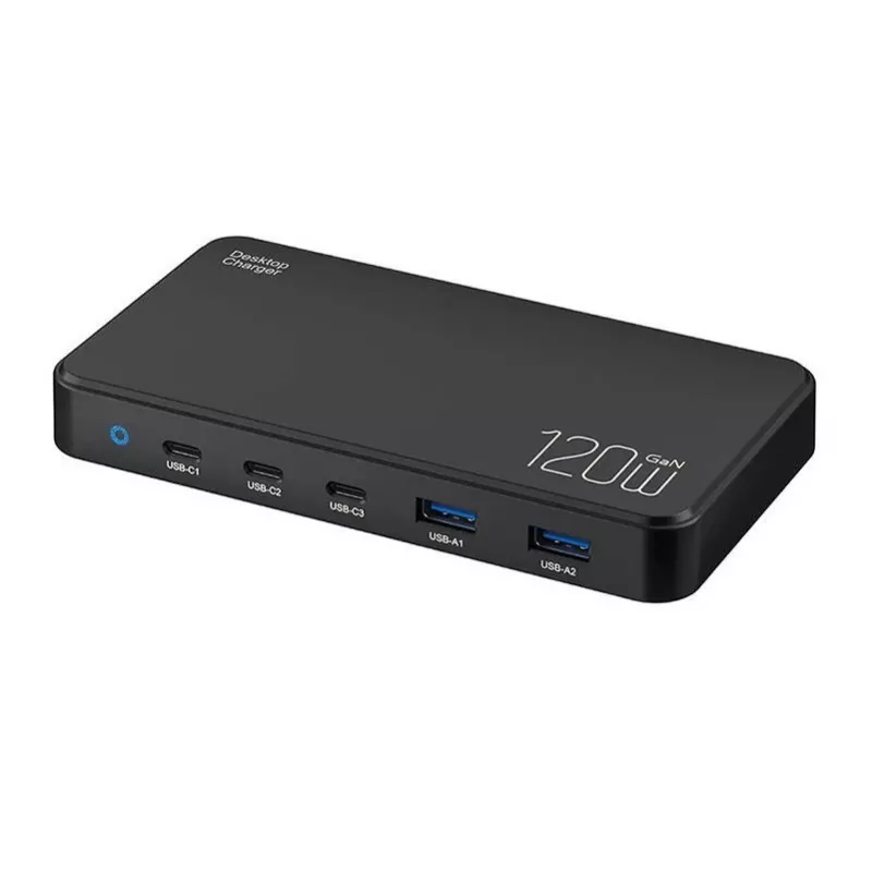 Nabíjacia stanica BlitzWolf BW-i100 5-in-1 120W – multiportová nabíjačka pre telefóny, tablety, notebooky