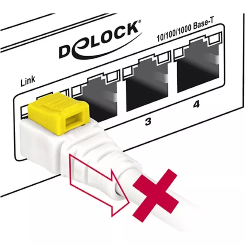 Sieťový kábel DeLOCK 85335 RJ-45 Cat6a 5m biely