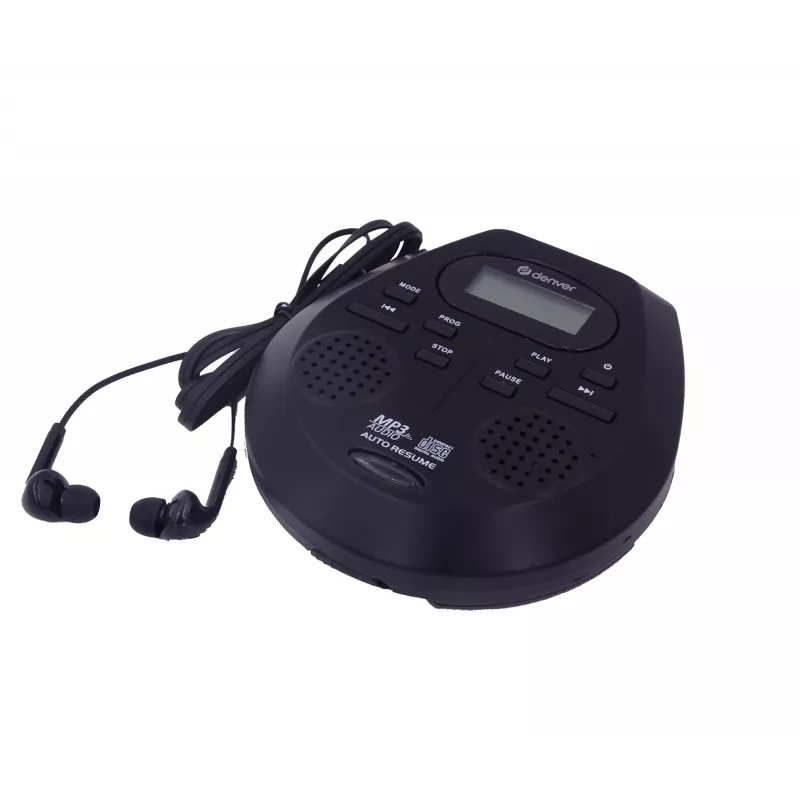 Prenosný CD prehrávač Denver DMP-395B čierny MP3 prehrávanie LCD displej