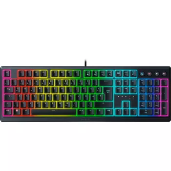 Razer Ornata V3, Mecha-membrane switches, 10 Razer Chroma RGB Lighting Zones, 1000 Hz Ultrapolling, Backlit keys, Soft-touch wrist rest - Nemecké rozloženie