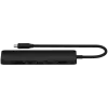 Satechi 7-in-1 USB-C slim multiport adaptér Ethernet (USB-C PD, 2x USB-A, HDMI 4K, Ethernet, čítačka kariet micro/SD) (čierna)