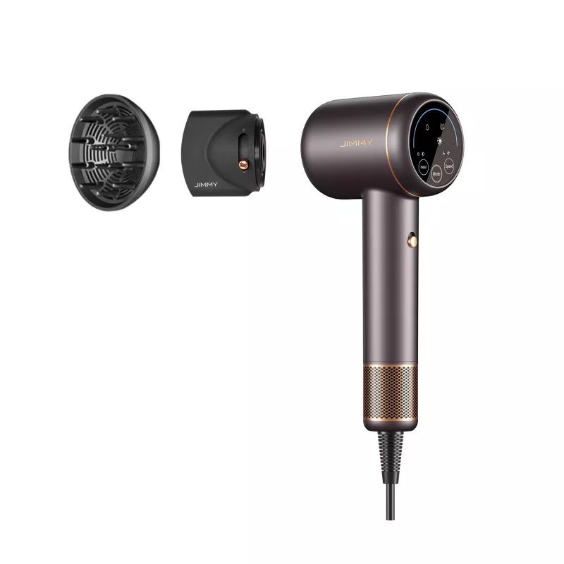 Fén Jimmy F8 1 600 W, 3 teplotné stupne, iónová funkcia, difúzor, sivá