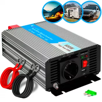 Menič napätia Extralink OPIP-600W 12V 600W čistý sínus