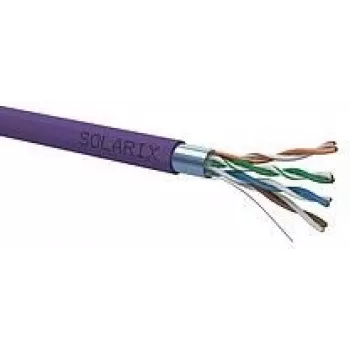 Sieťový kábel Solarix SXKD-5E-FTP-LSOH RJ45 CAT5E 305m čierny