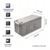 Nabíjateľná AGM batéria QOLTEC 53069 12V 200Ah pre záložné napájanie a UPS systémy