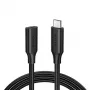 Ugreen 10387 USB kábel USB 3.2 Gen 2 (3.1 Gen 2) 1 m USB C čierny