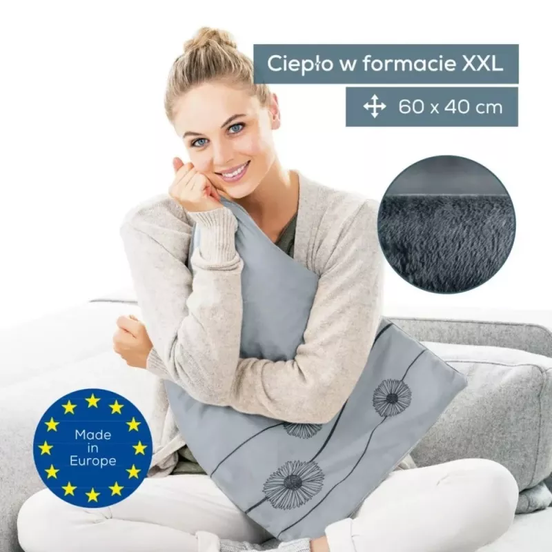 Vyhrievací vankúš HK125 XXL Cosy sivý