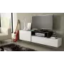Cama TV skrinka SIGMA 3 180 biela/biela lesklá + čierna