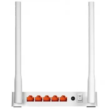 Stolný router TOTOLINK N300RT — Single-Band 2,4 GHz Wi‑Fi 4, 300 Mbit/s, 5x RJ-45 Fast-Ethernet porty, 2 externé 5-dBi antény