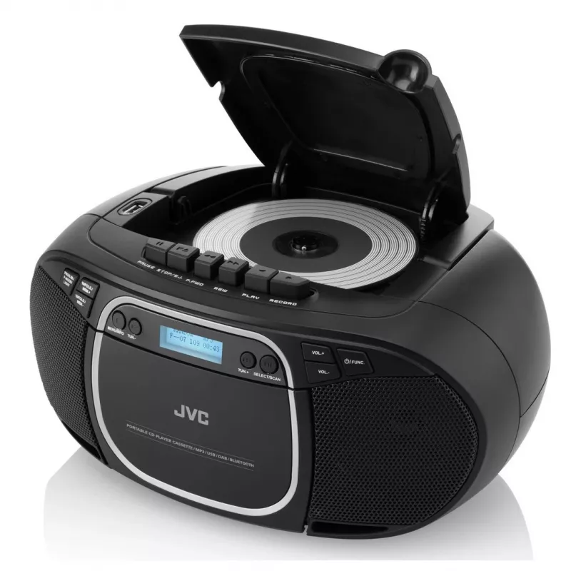 JVC RC-E561B-DAB CD prehrávač čierny prenosný CD prehrávač