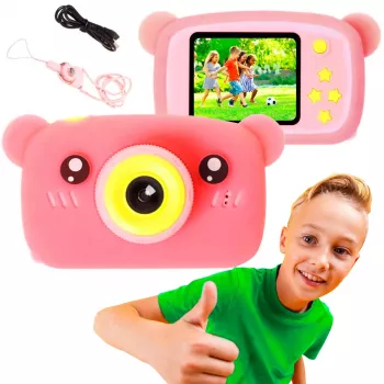 Detský digitálny fotoaparát Extralink H25 PINK odporúčaný vek 3 roky