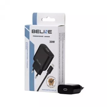 Nabíjačka 30W USB-C na Lightning Beline Beli02174 s čiernym káblom