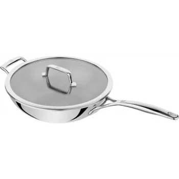 Wok panvica ZWILLING Peak 30 cm, 18/10 nehrdzavejúca oceľ, vhodná na indukciu