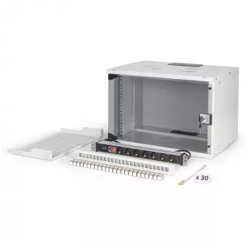 Sieťová zostava DIGITUS DN-49202-SET 483 mm 7U 540x400 mm rackové puzdro s výškou 7U a vnútornými rozmermi 540×400 mm