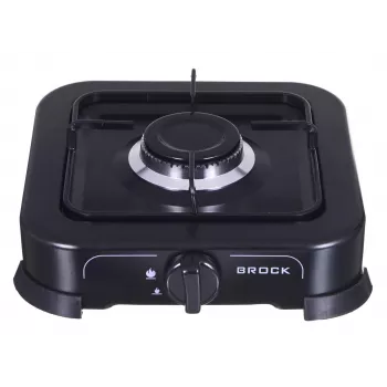 Plynový varič BROCK GS 2001 BK, jednohorákový, manuálne ovládanie