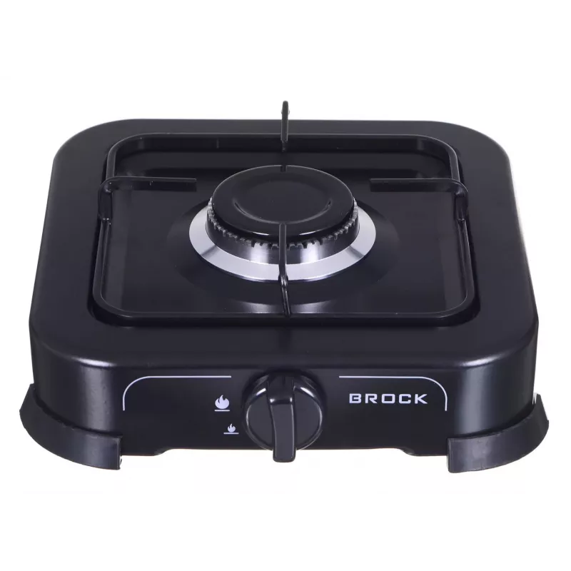 Plynový varič BROCK GS 2001 BK, jednohorákový, manuálne ovládanie