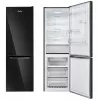 Amica FK3506D.2F(E) kombinovaná chladnička s mrazničkou, mraznička dole, 226 l chladnička + 96 l mraznička, Total No Frost, energetická trieda E, čierna