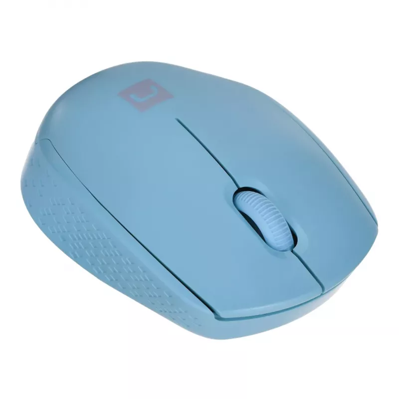 Natec Stork NMY-2001 bezdrôtová optická myš, 1600 DPI, USB prijímač, modrá
