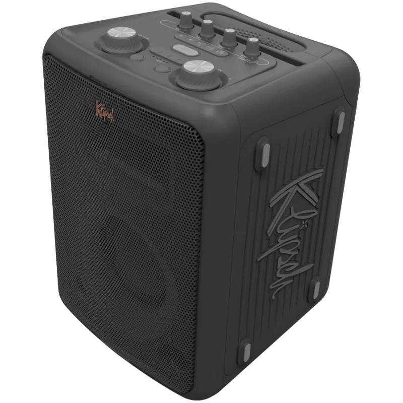 Párty reproduktor KLIPSCH Vegas — káblový & bezdrôtový, basový reproduktor 13,3 cm, 49–20000 Hz, 95 dB, na batérie, čierny