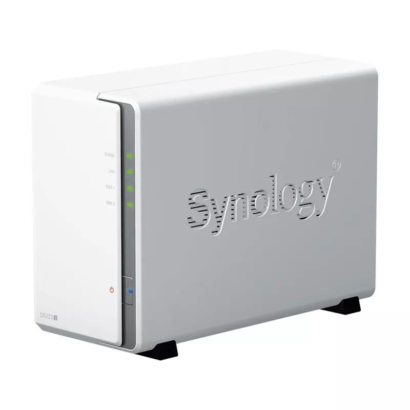 Synology DiskStation DS223J NAS/úložný server desktop Realtek RTD1619B 1 GB DDR4 DiskStation Manager biely