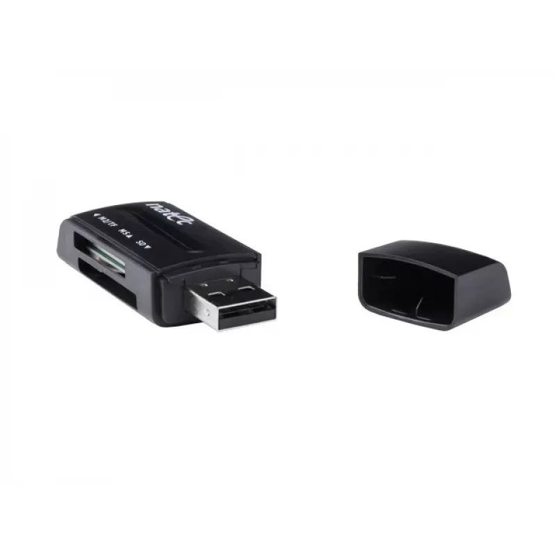 Natec MINI ANT 3 USB 2.0 čítačka kariet (SD, SDHC, MMC, M2, microSD), Čierna (NCZ-0560)