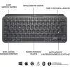 Logitech MX Keys Mini - klávesnica - podsvietená - Bluetooth - QWERTZ - švajčiarske rozloženie - graphite (920-010485)