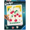 Maliarska sada Ravensburger CreArt – čerešne (dizajn 25514) – kreatívna maliarska sada pre dospelých a mládež