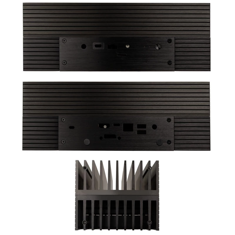 Akasa Turing A50 MKII - Ultra malý formát (USFF) - PC - čierna - hliník - domáca kancelária - Kensington