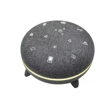 Prenosný reproduktor MANTA SPK03-GR Szumi-GO — zelený, Bluetooth, zvuky spánku pre bábätká, časovač, RGB podsvietenie, 12,5×7,5×12,5 cm
