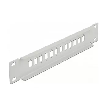 Optický patch panel DeLOCK 10 inch 12 portov SC Simplex LC Duplex 1U sivá
