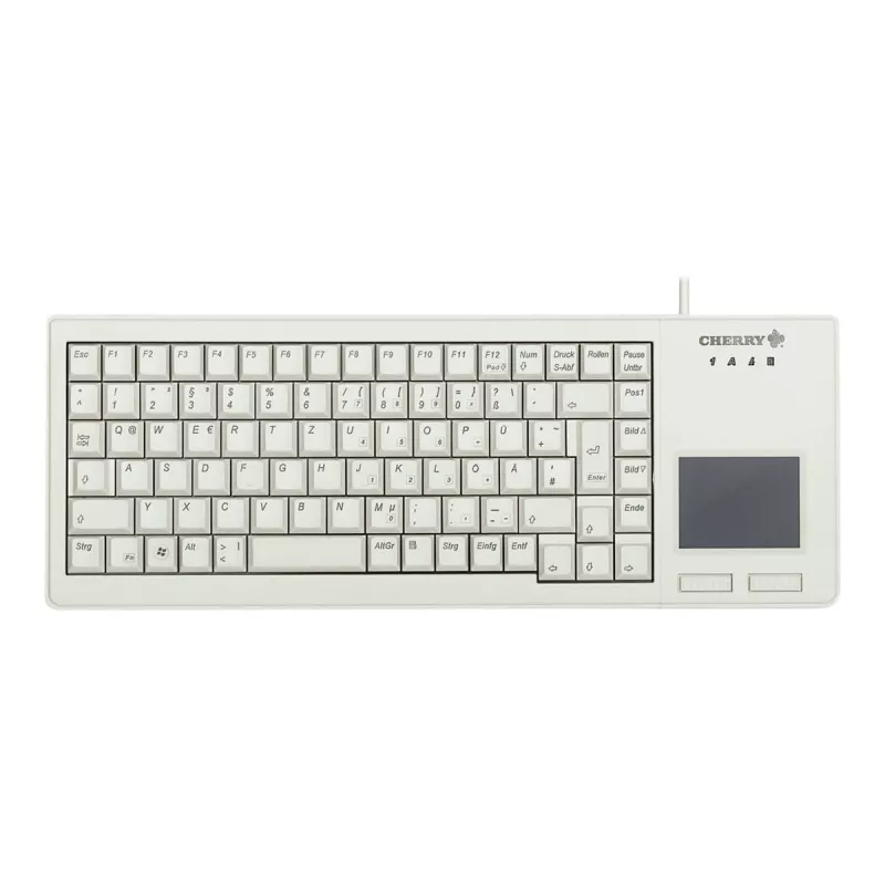 CHERRY XS Touchpad klávesnica univerzálna USB QWERTZ nemecká sivá